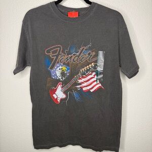Fender Logo T-Shirt in Gray
